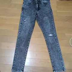 RG ダメージ加工 スキニージーンズ ブラック系