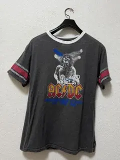 トランクショー×AC/DC　半袖Tシャツ　/M　グレー　ヴィンテージ　バンドTのサムネイル