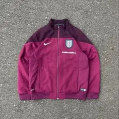 【美品】ナイキ×イングランド代表/トラックジャケット　ドリルトップ M 古着 美品】ナイキ×イングランド代表/トラックジャケット ドリル