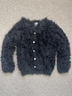 BACK NUMBER KIDS ブラックファーカーディガン 110㎝