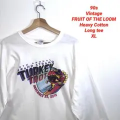 90s vintage フルーツオブザルーム　ヘビーウェイト ロンT XLのサムネイル