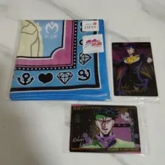 ジョジョ ハンカチ 杜王町MAP ウエハースカード 東方仗助 岸辺露伴 JOJO