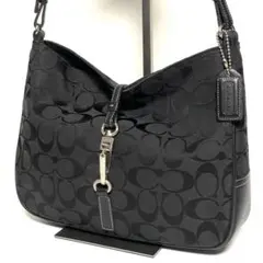 ✨美品✨コーチ　ワンショルダーバッグ　2way シグネチャー　クリップ　ホーボー コーチ ワンショルダーバッグ 2way シグネチャー クリップ