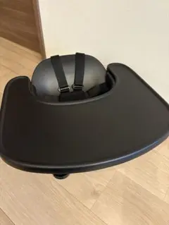 ［cybex］LEMOチェア　ハーネス付きベビーセット+トレイ　ブラック
