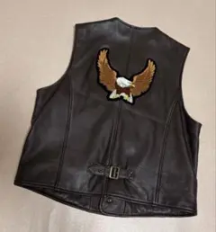 90s volcano Lambskin Leather Biker Vestのサムネイル