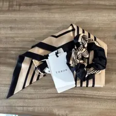 《NOBLE別注》THROW/スロー スカーフ.シュシュSET