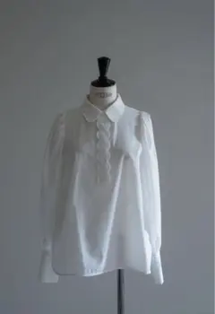 emm the shop mokumoku scallop blouse