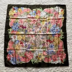 美品 GUCCI シルク100% スカーフ フラワー・フルーツ柄 鳥 - メルカリ