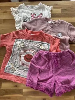 まとめ売り　キッズ Tシャツ　ショートパンツセット 110cm