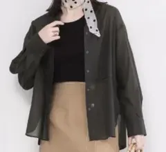 【新品タグ付】OPAQUE.CLIP シアーローンシャツのサムネイル
