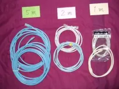 【値下げ】LANケーブル 5m, 2m, 1m、 2セット