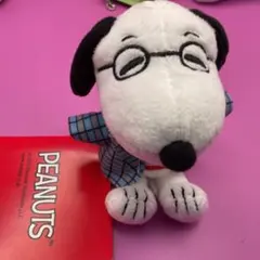 スヌーピー 眼鏡付きぬいぐるみ