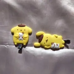 サンリオ ポムポムプリン ラバー前髪クリップ
