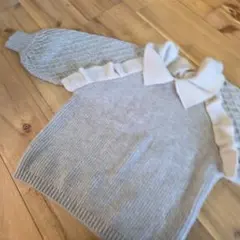 120 130 ニット　　セーター　襟　袖