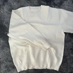 【美品‼️】GU 白ニット クルーネック セーター ホワイトのサムネイル
