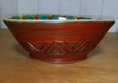 【希少】島袋常善 魚紋 深鉢皿 壺屋焼 やちむん