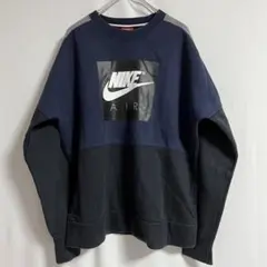NIKE AIR スウェット トレーナー ツートーン ネイビー ブラック