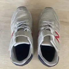 New Balance 373 キッズシューズ 21cm ベージュ/ネイビー