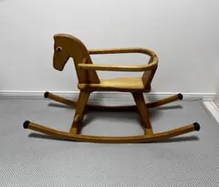木製 ロッキングホース 木馬 子供用玩具 - メルカリ