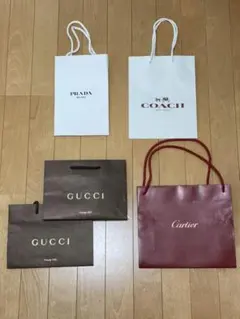 ブランドショップ袋 5枚セット 紙袋