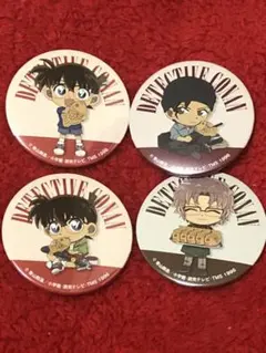 名探偵コナン　セガ限定　ノベルティ　缶バッジ　4枚セット