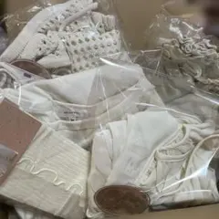 しまむら　yumi ホワイト系　シャーリングブラウス　カーディガン等まとめ売り