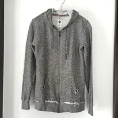 ROXY ロキシー　ジップアップパーカー パーカー　グレー　Sのサムネイル