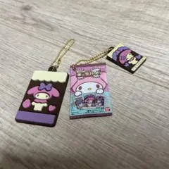 ガチャ　キャラパキ　マイメロディ カプセルトイ ストラップ付き