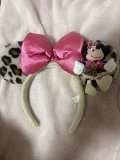 ディズニーカチューシャ ヒョウ柄 ミニー