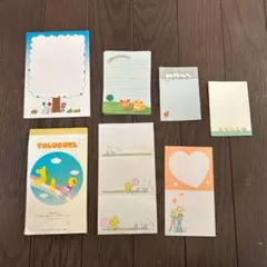 昭和レトロ）TALUCURL 他 ファンシーキャラクター メモ（バラ）セット