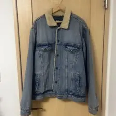 GAP デニムジャケット M ボア襟付き