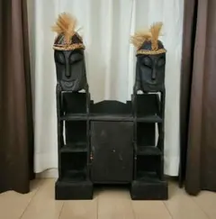 ★アンティーク バリ風家具 シェルフ 収納 ヴィンテージ ☆アンティーク バリ風家具 シェルフ 収納 ヴィンテージ - メルカリ