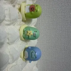 すみっコぐらし　チョコエッグ　とかげ　ぺんぎん？　とかげ（本物）3体セット