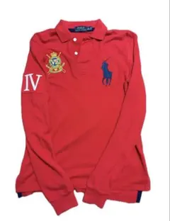 POLO RALPH LAUREN ポロラルフローレン 長袖ポロシャツ 赤