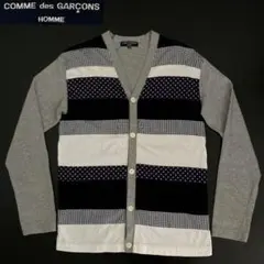COMME des GARCONS HOMME　カーディガン　ボーダー切り替えのサムネイル
