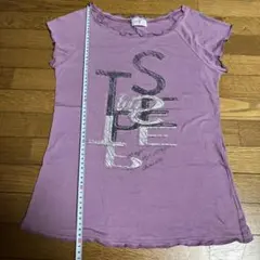 Chacott 半袖 Tシャツ パープル ロゴプリントのサムネイル