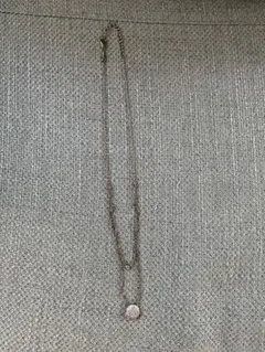 フォリフォリ　サークルモチーフ2連ネックレス　パヴェ