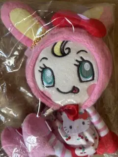 メゾピアノ ベリエちゃん ハローキティコラボ ぬいぐるみマスコットキーホルダー