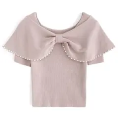 grl パールリボンニットトップス[dr672a]