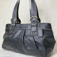 COACH soho all leather totebag black y2k