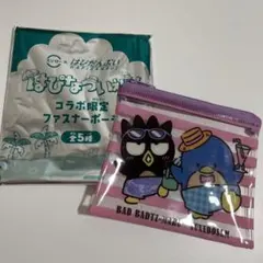 スシロー　はぴだんぶい　ファスナーポーチ　ばつ丸　タキシードサム