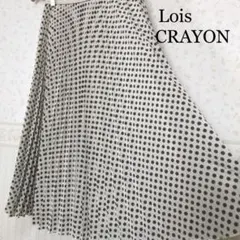 美品 Lois CRAYON ロイスクレヨン ドット プリーツ スカート 日本製のサムネイル