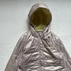 adidas アディダス レディースL 中綿ジャケット フード ベージュ 薄手のサムネイル
