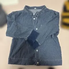 ストライプ長袖シャツ 110