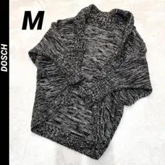 【DOSCH】ドルマン袖 長袖 ニット カーディガン ツイード柄