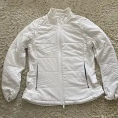 アディダス　2way ホワイト キルティングジャケット レディース
