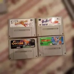 スーパーファミコンサッカー ゲームソフト 4本セット