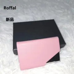 新品　Roffal 名刺入れ ピンク カードケース 合皮のサムネイル