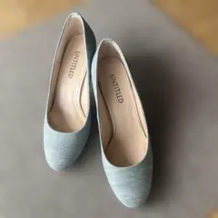 23cm パンプス 水色のサムネイル