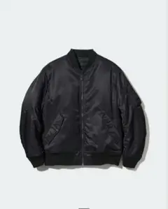 UNIQLO MA-1ブルゾン ブラック Lサイズ